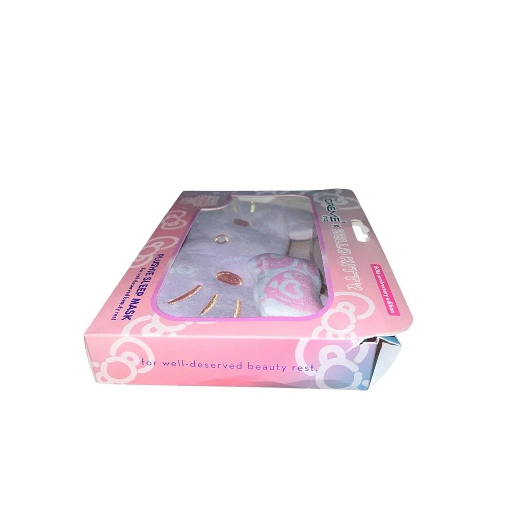 The Creme Shop Hello Kitty 50th Anniversary Edition Plushie Plush Sleep Mask